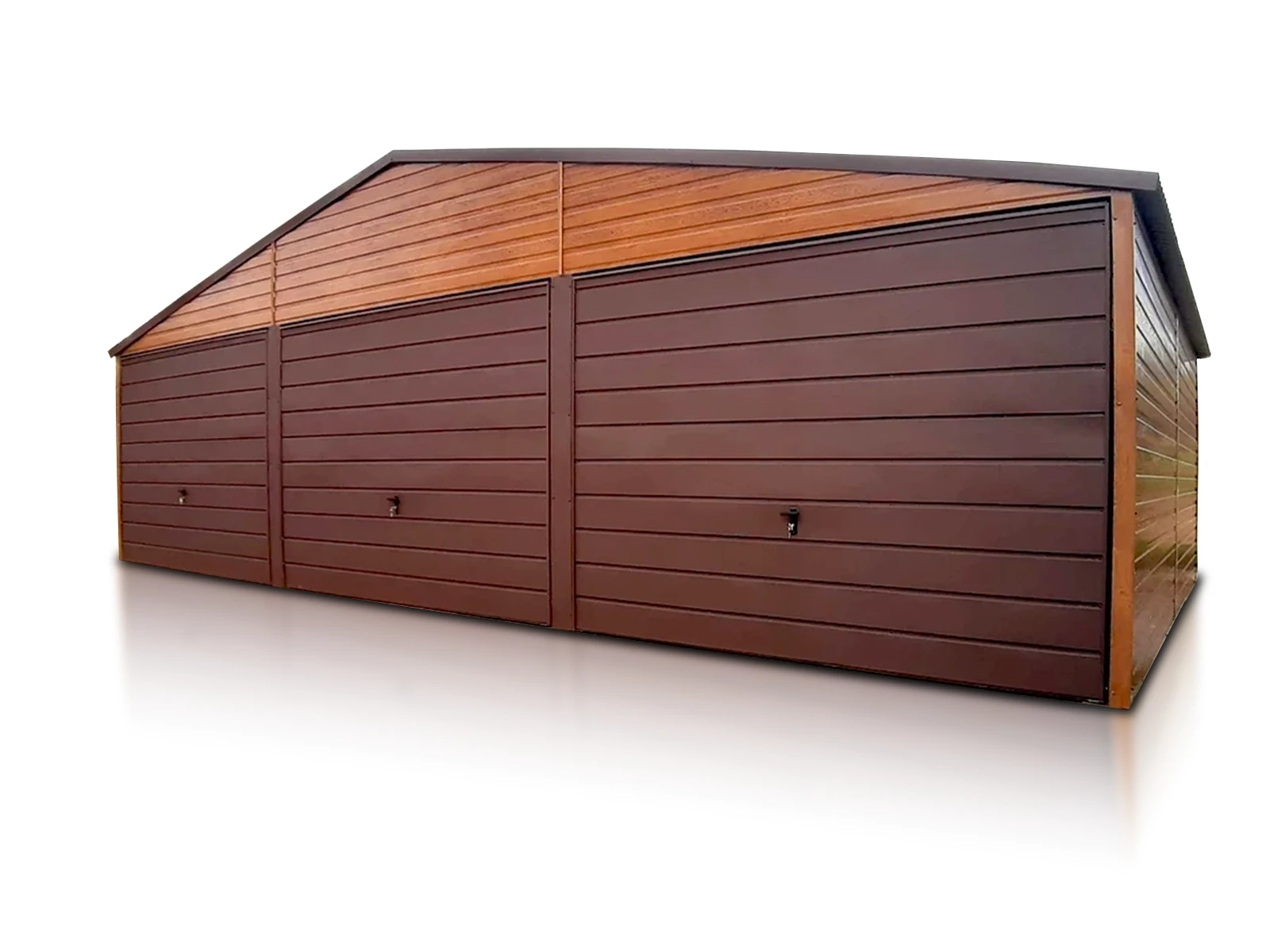 Trojgaráž 9x5m dekor dřeva