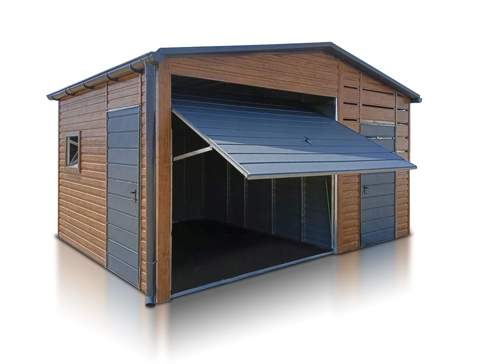 Jednotlivá garáž 3x4m s přístřeškem