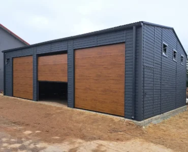 Hala 8×12 m Štítová střecha Grafit