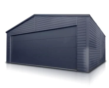 Dvojgaráž 6×5.8 m Štítová střecha Grafit