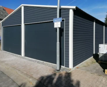 Dvojgaráž 7×9 m Štítová střecha Grafit