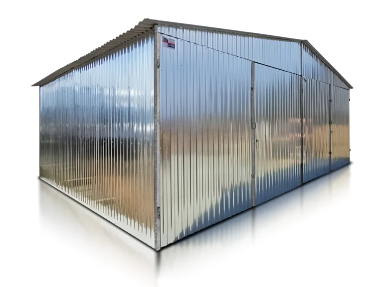 Dvojgaráž 6×6 m Štítová střecha Zinek