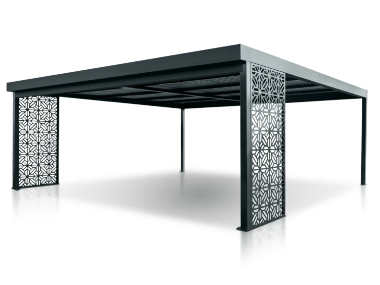 Carport Ažurové panely – Garážové stání 6×6 m