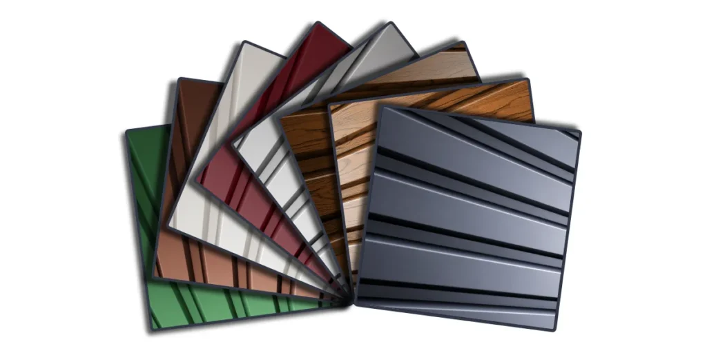 plechové garáže paleta RAL