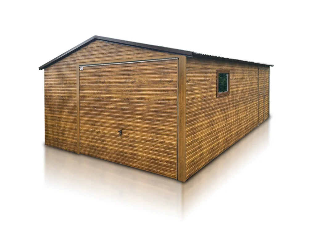 Plechové garáže Příbram – výklopná vrata