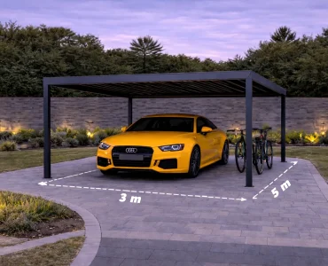 Carport 3x5 Hliníková Přístřešek pro Auto