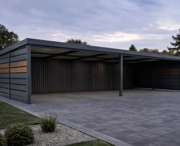 Carport 12x5 Hliníková Přístřešek pro Auto