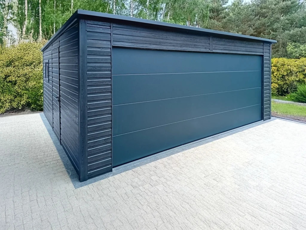 Plechové garáže Horažďovice – v dekoru dřeva